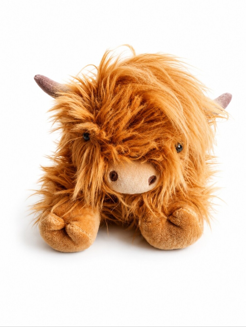 Cuckool Microwavable Highland Cow Plush Heating Pad Lavender Scent Weighted 15"